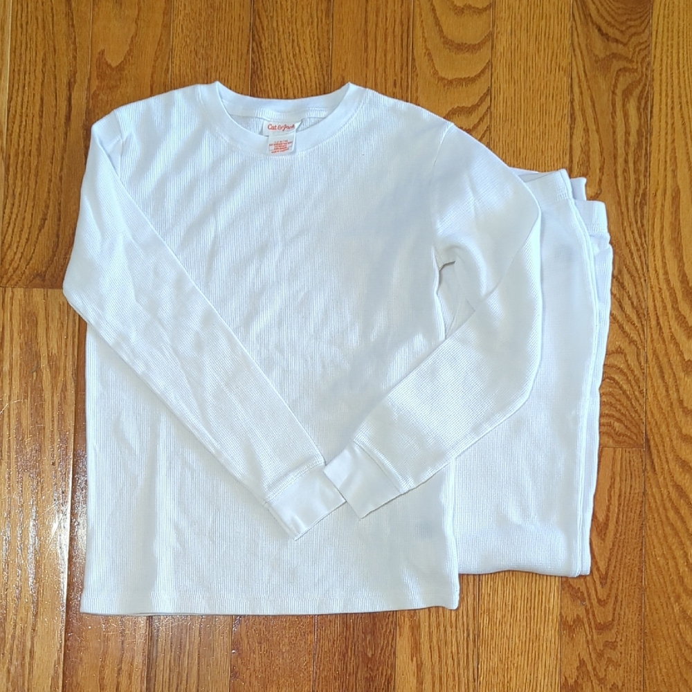 White Kids Thermal Underwear